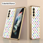 Flower Glass Case For Samsung Galaxy Z Fold 3 5G - {{ shop_name}} varyfun