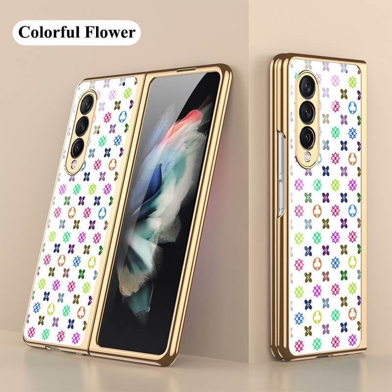 Flower Glass Case For Samsung Galaxy Z Fold 3 5G - {{ shop_name}} varyfun