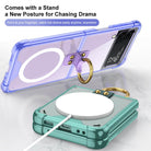 Galaxy Z Flip3 Flip4 Magnetic MagSafe Airbag Anti-fall Wireless Charging Phone Case - {{ shop_name}} Dealggo.com