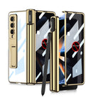Galaxy Z Fold4 Fold3 | Magnetic Pen Holder Folding Bracket shell Privacy Film Integration Case - {{ shop_name}} Dealggo.com