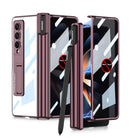 Galaxy Z Fold4 Fold3 | Magnetic Pen Holder Folding Bracket shell Privacy Film Integration Case - {{ shop_name}} Dealggo.com