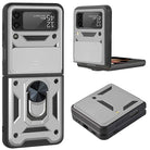 Drop Tested Cover with Magnetic Kickstand Car Mount Protective Case for Samsung Galaxy Z Flip 3 5G - {{ shop_name}} varyfun