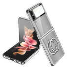 Luxury Perfume Plating Frame Anti-knock Protection Glass Case For Samsung Galaxy Z Flip3 - {{ shop_name}} varyfun
