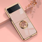 Luxury Electroplating Magnetic Ring Bracket Protective Cover for Samsung Galaxy Z Flip 3 - {{ shop_name}} varyfun