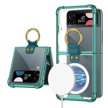 Galaxy Z Flip3 Flip4 Magnetic MagSafe Airbag Anti-fall Wireless Charging Phone Case - {{ shop_name}} Dealggo.com