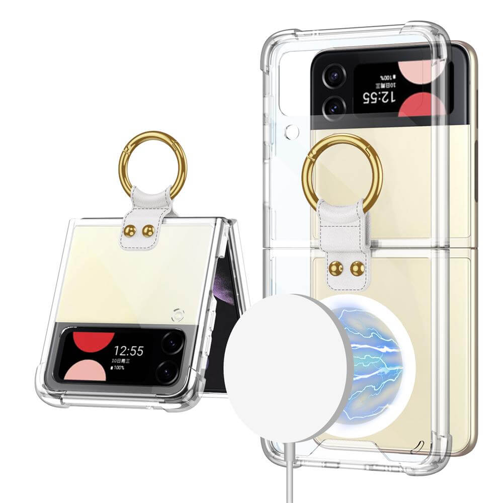Galaxy Z Flip3 Flip4 Magnetic MagSafe Airbag Anti-fall Wireless Charging Phone Case - {{ shop_name}} Dealggo.com