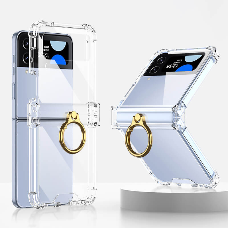 Galaxy Z Flip4 Flip3 | Airbag Ring Hinge Phone Case - {{ shop_name}} Dealggo.com