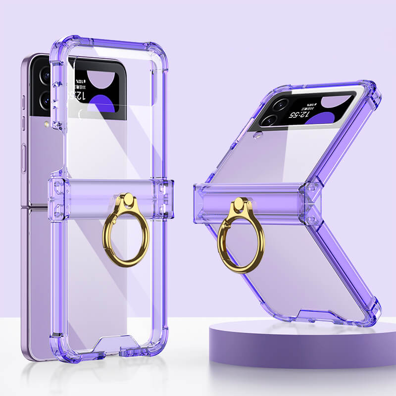 Galaxy Z Flip4 Flip3 | Airbag Ring Hinge Phone Case - {{ shop_name}} Dealggo.com
