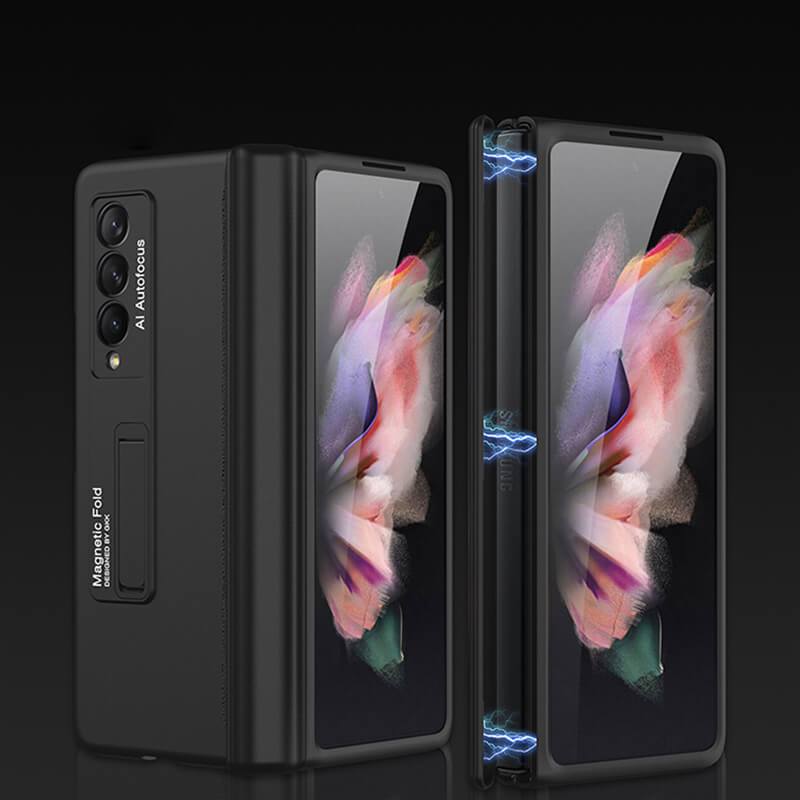 Magnetic Frame Plastic Stand All-included Case For Samsung Galaxy Z Fold 2 3 5G - {{ shop_name}} varyfun