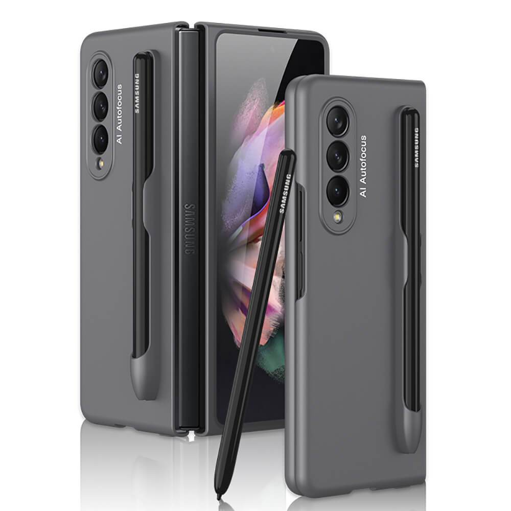 Ultra-thin Pen Slot Business Case for Samsung Galaxy Z Fold 3 5G - {{ shop_name}} varyfun