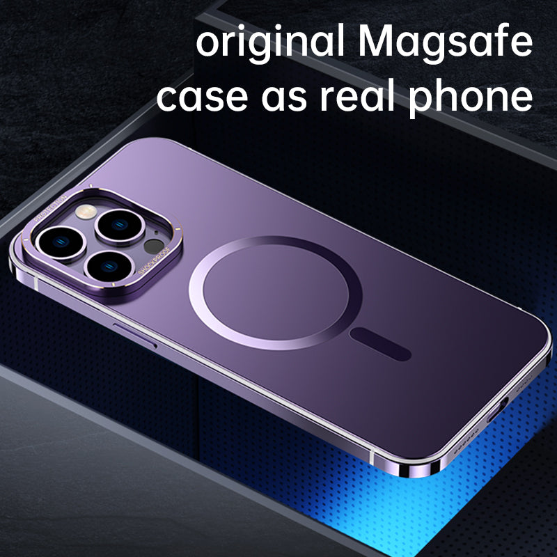 Magnet Magnetic Case Wireless Charge For IPhone 14 Pro Max Case 14 TPU Cover Shockproof Metal Frame Phone Case - mycasety2023 Mycasety