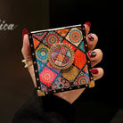 Retro Boho Style Ring Case With Lanyard for Samsung Galaxy Z Flip3 Flip4 5G - {{ shop_name}} pphonecover
