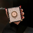 Luxury Brand Camellia Gold Plating Square Case For Samsung Galaxy Z Flip4 Flip3 5G - {{ shop_name}} pphonecover