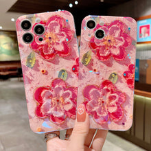 Load image into Gallery viewer, Oil Painting Pink Flower iPhone Case - {{ shop_name}} varyfun
