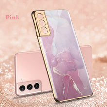 Load image into Gallery viewer, Luxury Plating Anti-knock Protection Tempered Glass Case For Samsung Galaxy S21 S22 S23 Plus Ultra - {{ shop_name}} EasyOutdoor
