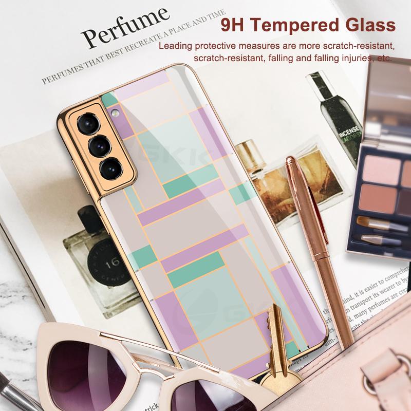 2021 Luxury Plating Pattern Camera All-inclusive Electroplating Process Case For Samsung S21 S21 Plus S21 Ultra - {{ shop_name}} EasyOutdoor