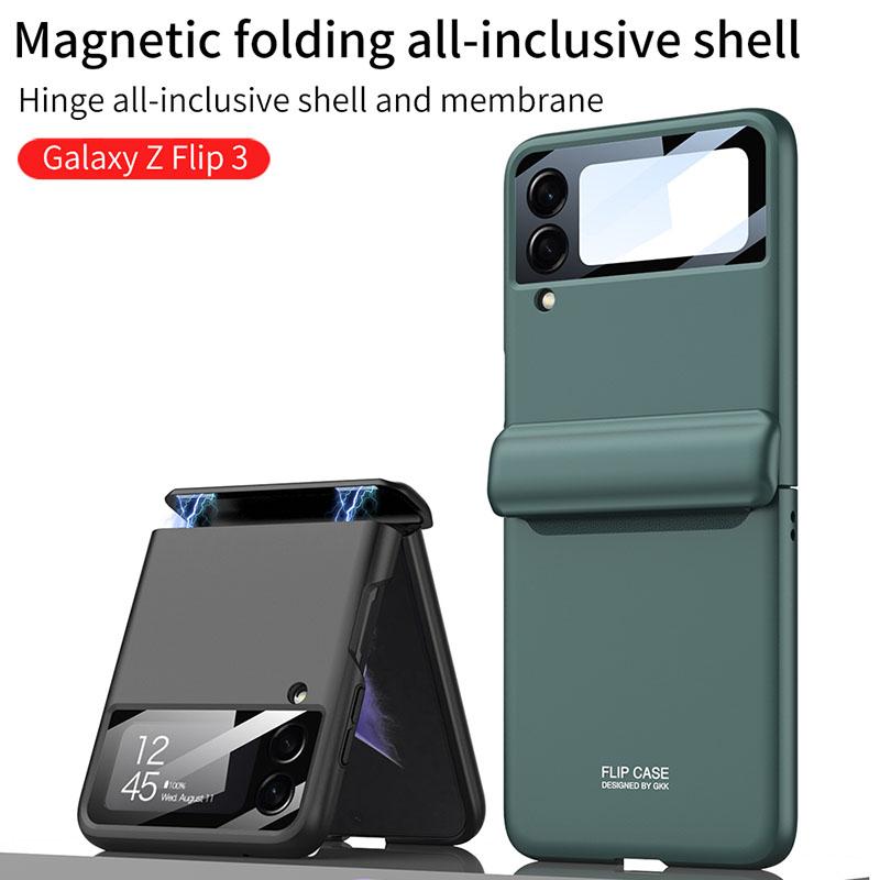 Magnetic All-included Shockproof Plastic Hard Cover For Samsung Galaxy Z Flip 3 5G - {{ shop_name}} varyfun