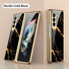 Marble Glass Case For Samsung Galaxy Z Fold 3 5G - {{ shop_name}} varyfun