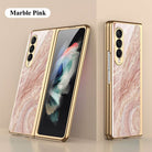 Luxury Marble Glass Case For Samsung Galaxy Z Fold 3 5G - {{ shop_name}} varyfun
