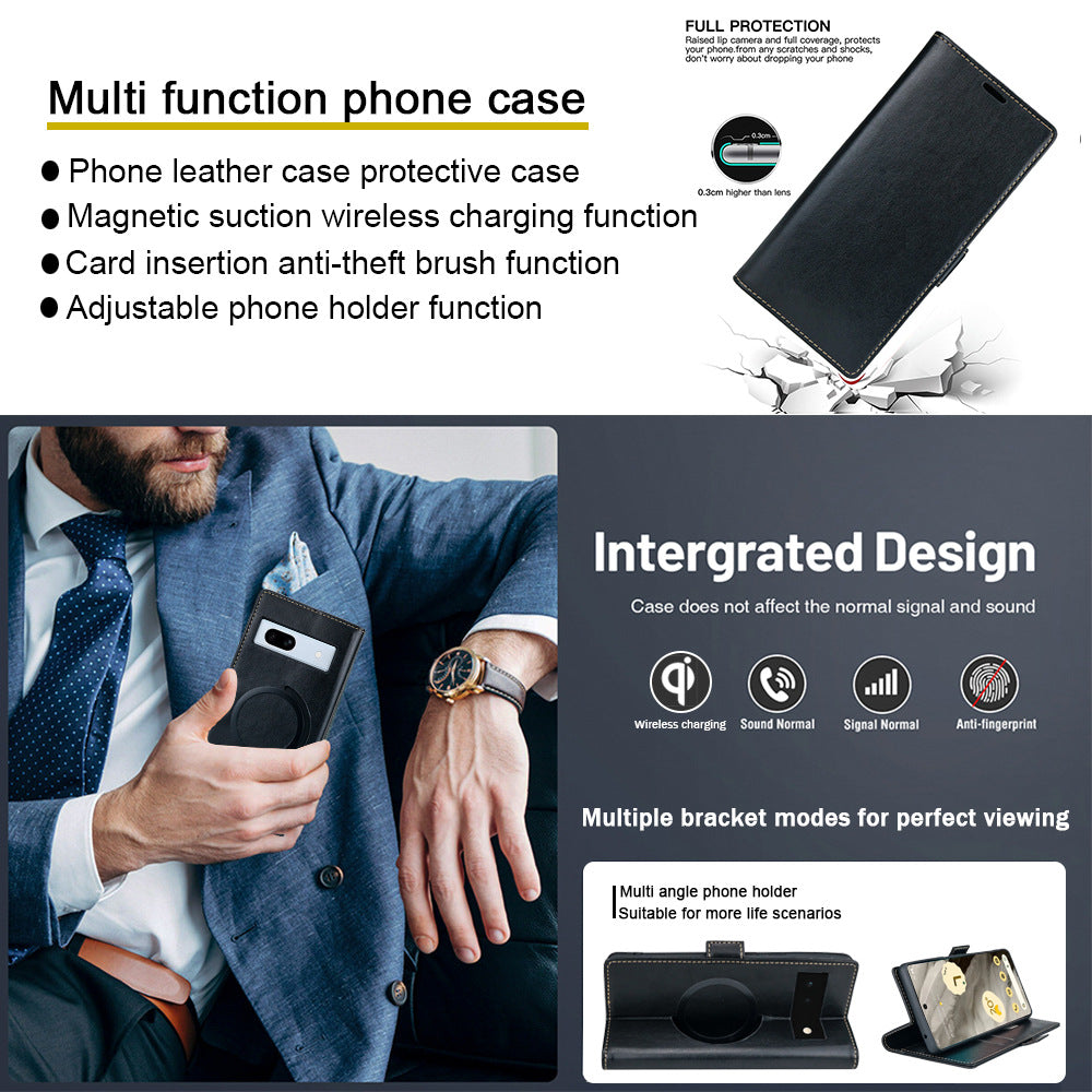 Luxury Leather Cover For Google Pixel 7 8 Series - mycasety2023 Mycasety