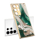 Lion Totem Electroplated Stained Glass Phone Case For Samsung - mycasety2023 Mycasety