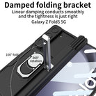 Magnetic Folding Armor Lens Protective Case With Back Screen Protector For Samsung Galaxy Z Fold3 Fold4 Fold5 - mycasety2023 Mycasety