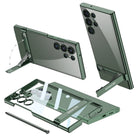 Transparent Electroplating Invisible Bracket Clear Phone Case For Samsung Galaxy S23 Ultra Plus - mycasety2023 Mycasety