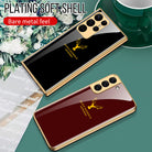 Deer Totem Electroplated Stained Glass Phone Case For Samsung - mycasety2023 Mycasety