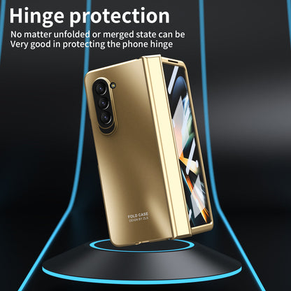Magnetic Hinge Anti-fall Protective Phone Case With Back Screen Protector Film For Samsung Galaxy Z Fold 5/4/3/2