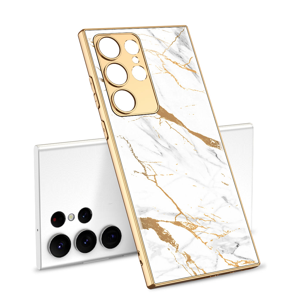 Lion Totem Electroplated Stained Glass Phone Case For Samsung - mycasety2023 Mycasety