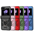 Magnetic Samsung Z Flip 5 Case with Spring Hinge Cover Z Flip 5 Metal Ring Stand Phone Case - mycasety2023 Mycasety