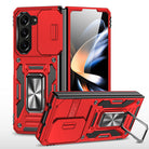 Samsung Galaxy Z Fold5 Case Armor Heavy Duty Shell Magnetic Car Holder and Lens Slide(Pre-sell) - mycasety2023 Mycasety