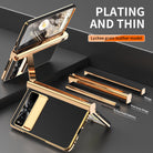 Ultra-Thin Leather Google Pixel Fold shell anti-fall all-inclusive Case double pen slot hinge With Stylus - {{ shop_name}} varyfun