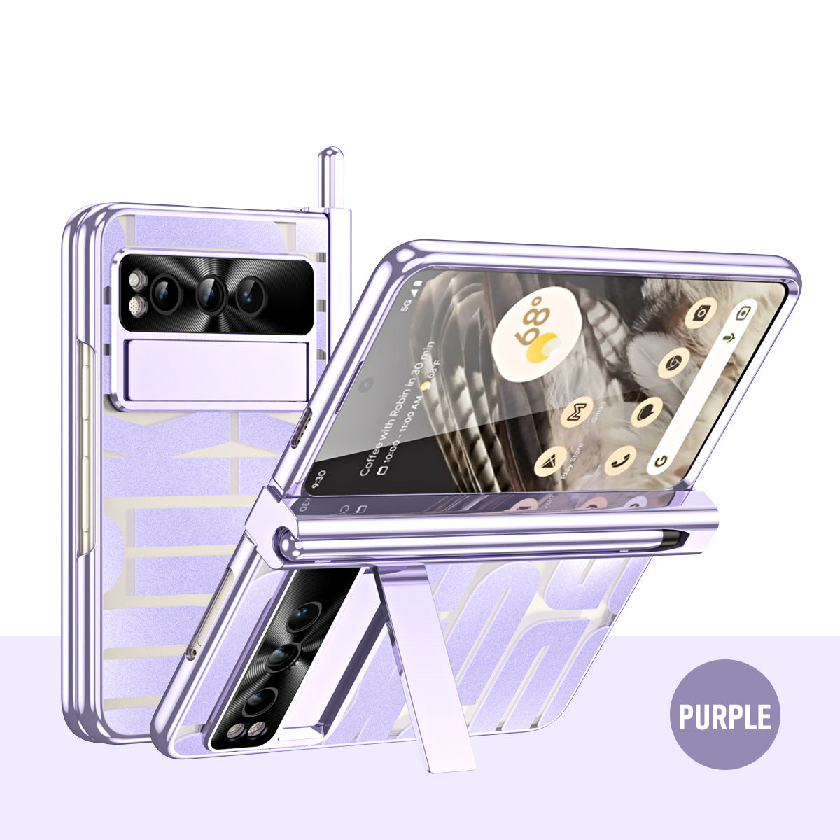 Popular Google Pixel Fold Case with Dual Hinge Protective Screen Protector and Hidden Kickstand Pen Holder Stylus - {{ shop_name}} varyfun