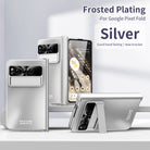 Frosted Plating Google Pixel Fold Case with Hinge Protector Screen Protector and Hidden Kickstand - mycasety2023 Mycasety