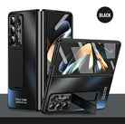 Plating Galaxy Z Fold5 Case with Front Screen Protector & Hidden Stand - mycasety2023 Mycasety