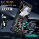Samsung Z Flip 5 Case Metal Ring Car Magnetic Bracket Protective Case - mycasety2023 Mycasety
