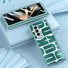 Trend Design Galaxy Z Fold5 Fold4 Fold3 Phantom Plating Case with Hinge Protector - mycasety2023 Mycasety