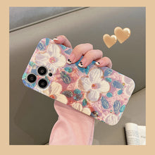 Load image into Gallery viewer, Artistic Vintage Oil Painting Flower iPhone Case - {{ shop_name}} varyfun
