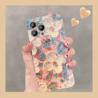Artistic Vintage Oil Painting Flower iPhone Case - {{ shop_name}} varyfun