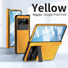 Plain leather Google Pixel Fold Case folding anti-fall hinge all-inclusive protective case - {{ shop_name}} varyfun