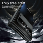 Frosted Plating Google Pixel Fold Case with Hinge Protector Screen Protector and Hidden Kickstand - mycasety2023 Mycasety