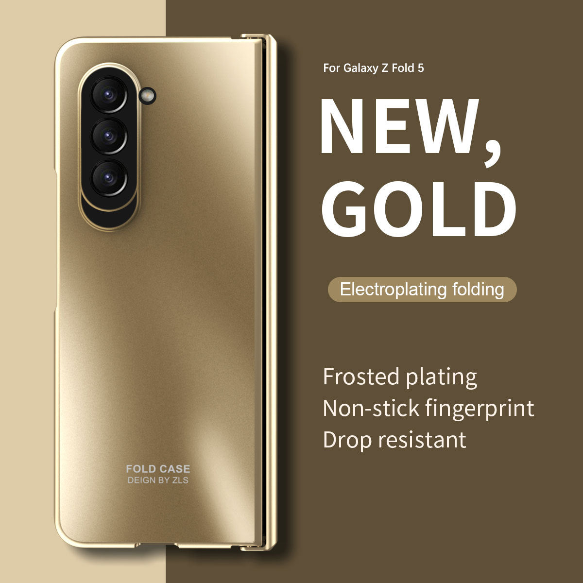 Electroplating All-inclusive Drop-proof Galaxy Z Fold5 Fold4 Case with Screen Protector - mycasety2023 Mycasety
