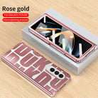 Trend Design Galaxy Z Fold5 Fold4 Fold3 Phantom Plating Case with Hinge Protector - mycasety2023 Mycasety