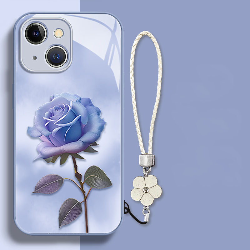 Advanced Purple Rose Liquid Glass iPhone Case - mycasety2023 Mycasety