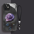 Advanced Purple Rose Liquid Glass iPhone Case - mycasety2023 Mycasety