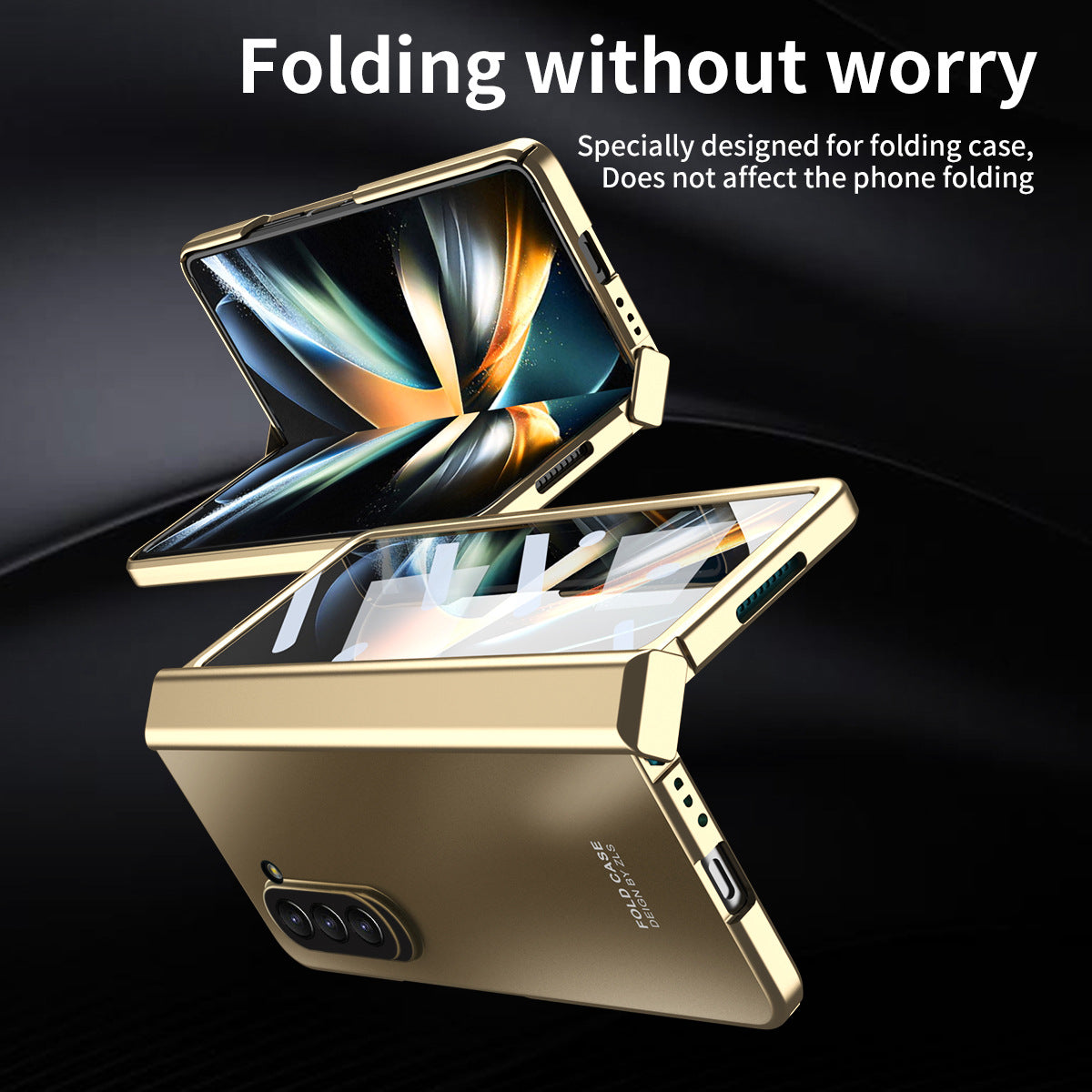 Electroplating All-inclusive Drop-proof Galaxy Z Fold5 Fold4 Case with Screen Protector - mycasety2023 Mycasety