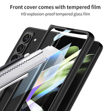 Load image into Gallery viewer, Leather Samsung Galaxy Z Fold5 Case With Film Kickstand - mycasety2023 Mycasety
