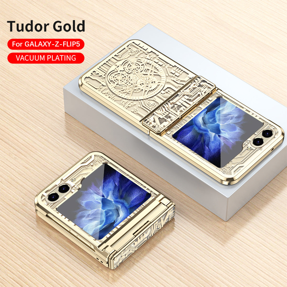 Luxury Electroplated Samsung Flip5 Flip4 Flip3 5G Case All-inclusive Drop-proof Protective Case - mycasety2023 Mycasety