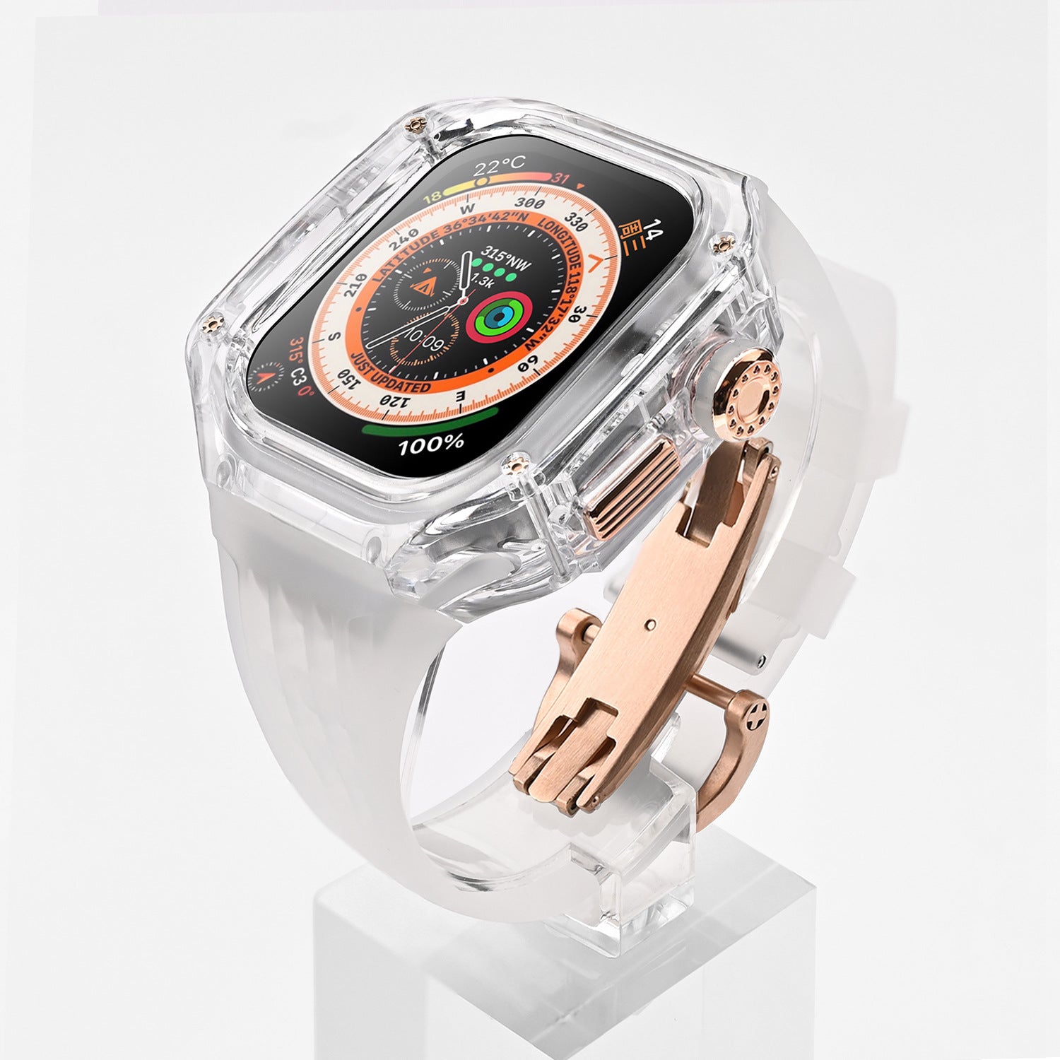 Luxury Case Strap For Apple Watch Series 44/45 mm - mycasety2023 Mycasety
